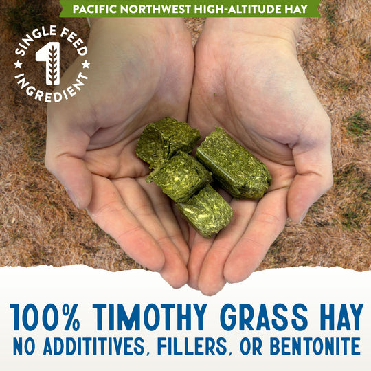 High-Altitude Timothy Hay Mini Cubes - 50 lb