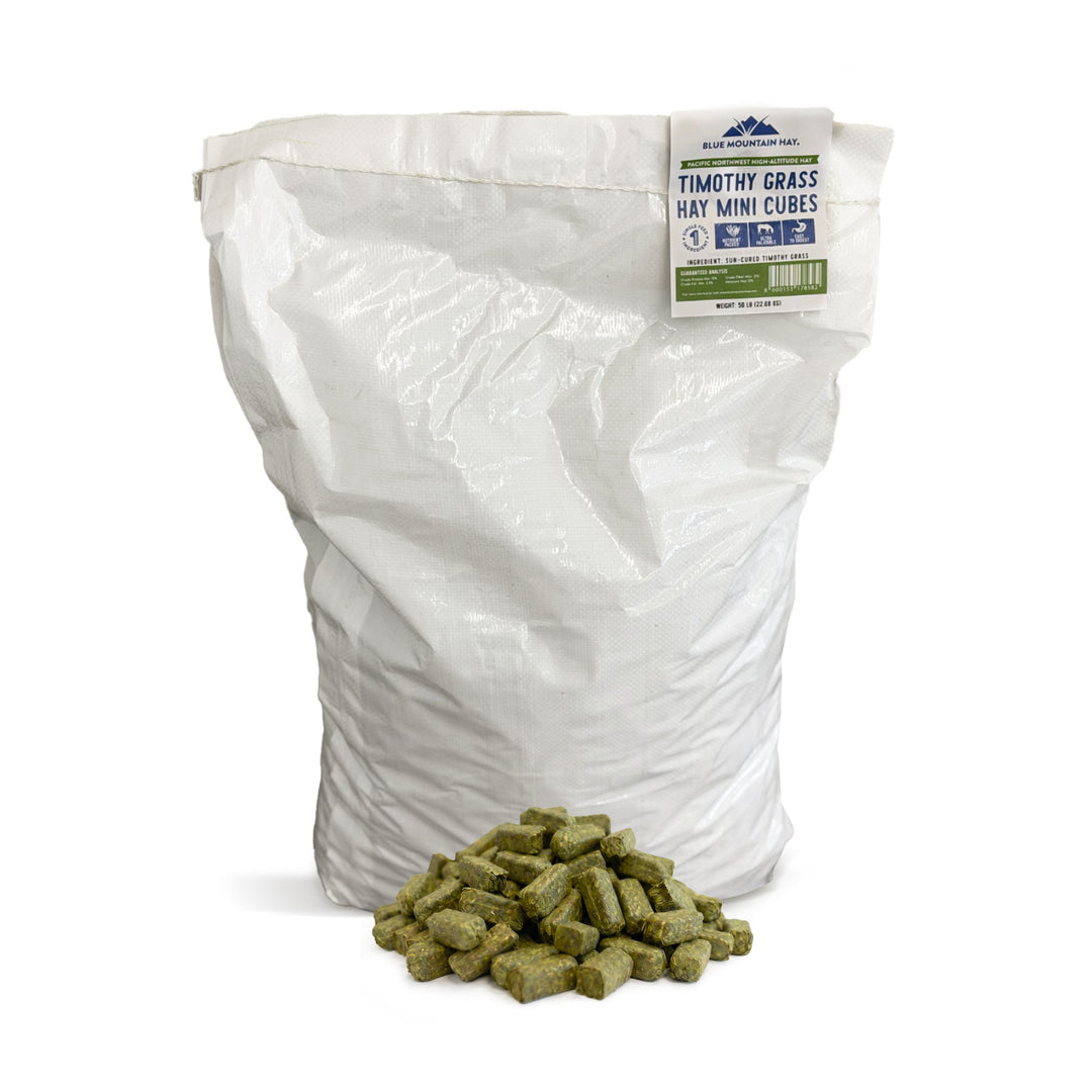 High-Altitude Timothy Hay Mini Cubes - 50 lb