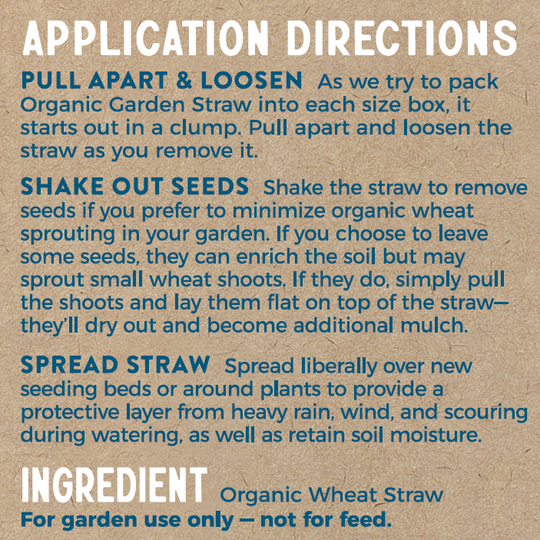 USDA Certified Organic Garden Straw