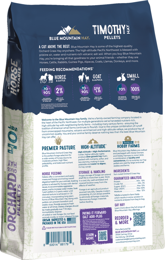 Orchard Grass Hay Pellets