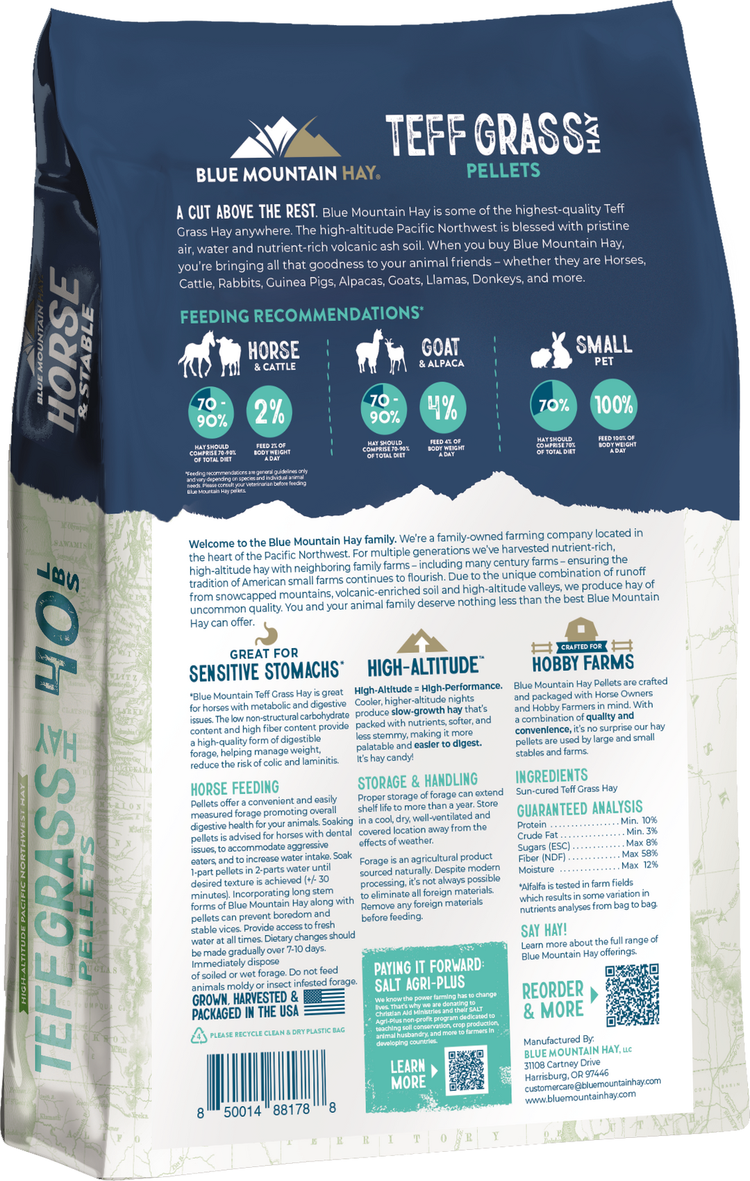 Teff Grass Hay Pellets