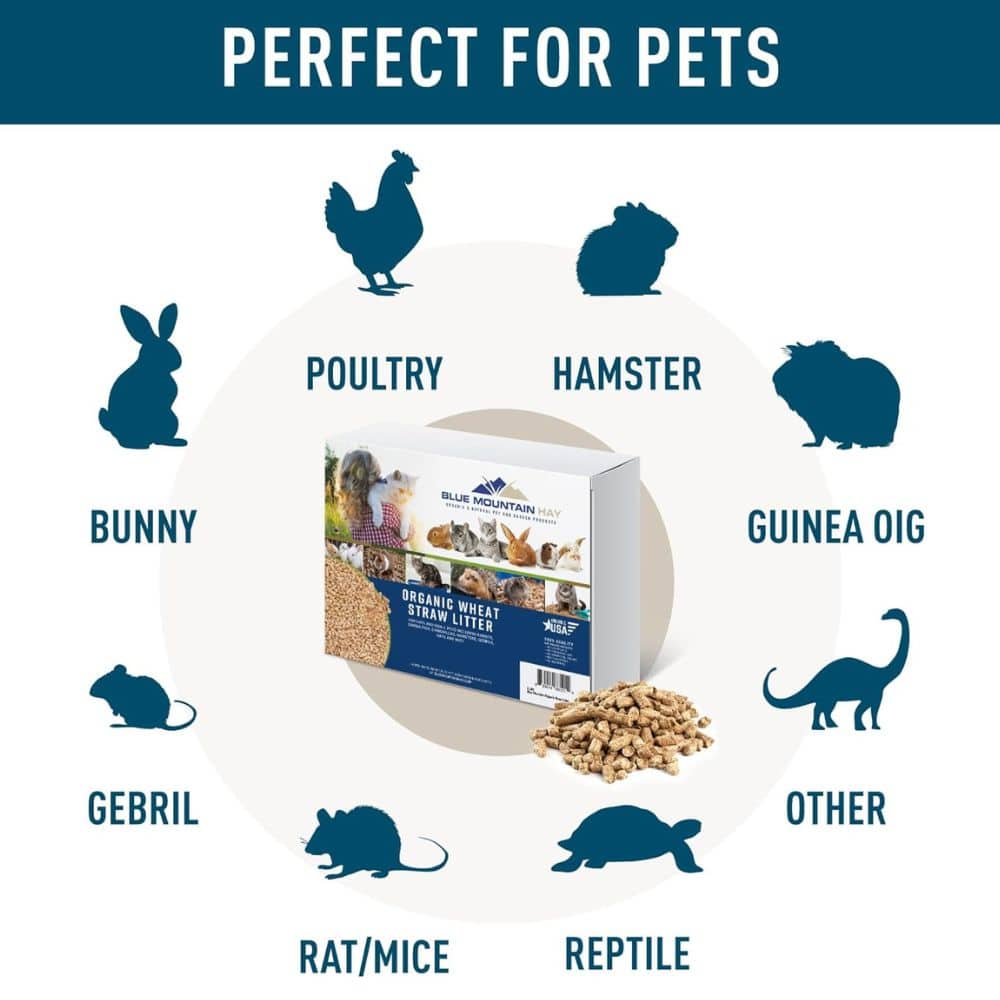 Organic Wheat Straw Litter