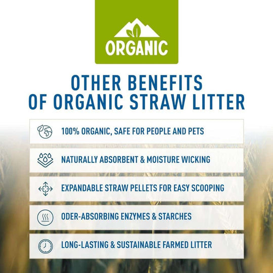 Organic Wheat Straw Litter